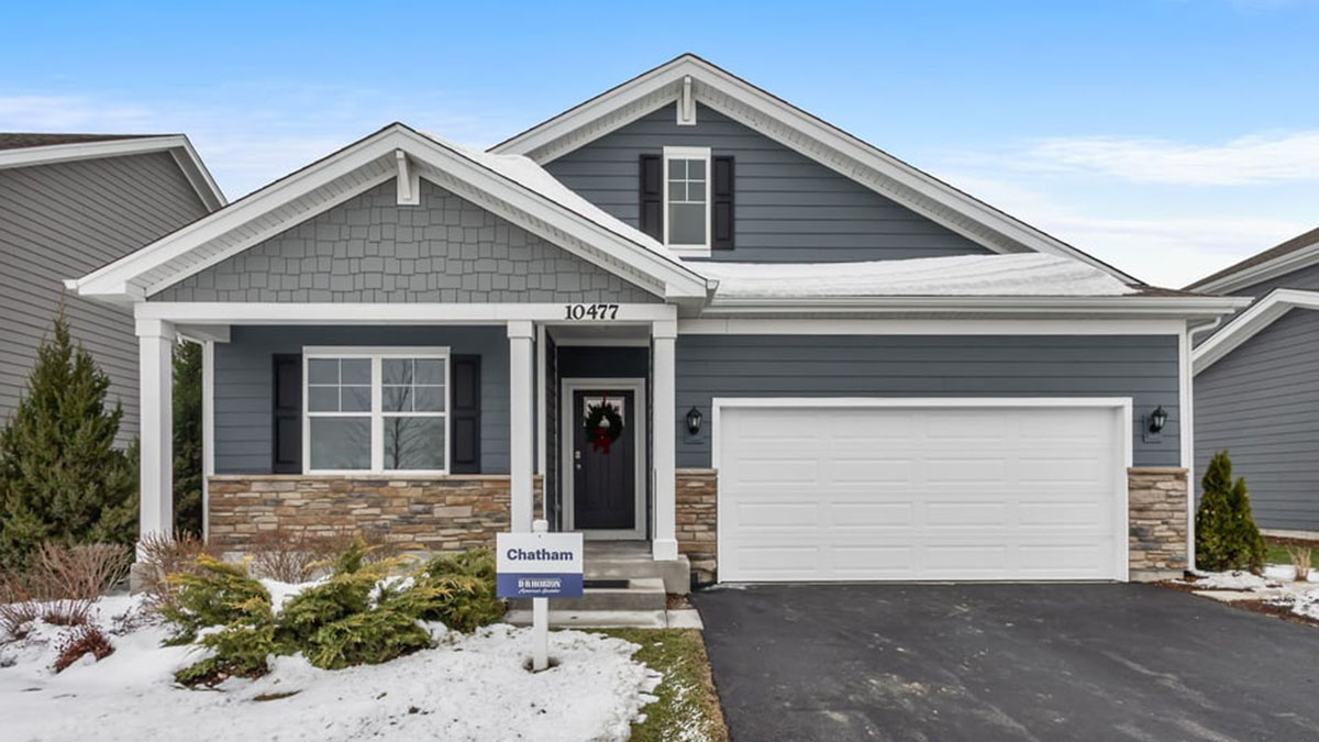 Exterior of one-story home.