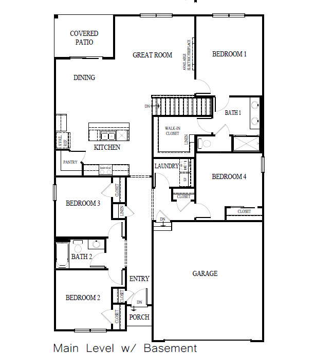 Chatham main level basement