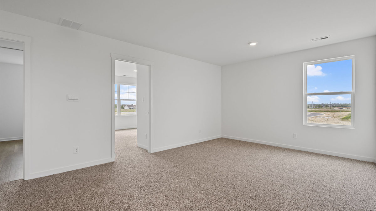 Loft area. with a window.