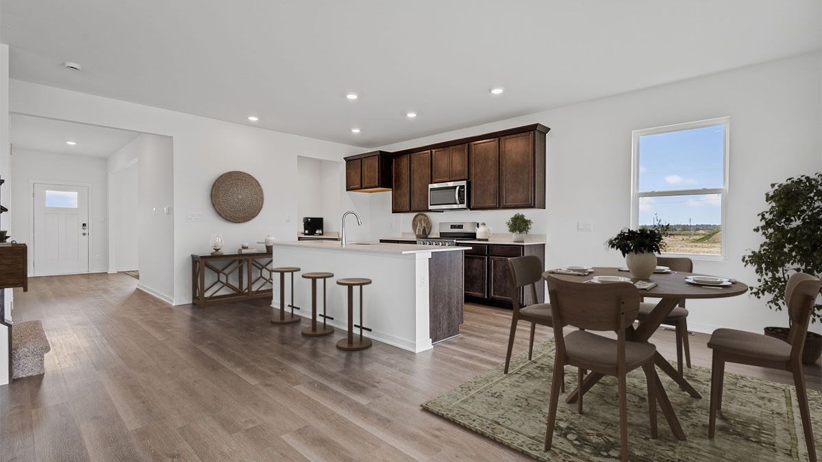 Kitchen with great space and dining area.
