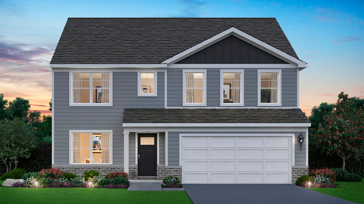 Exterior of rendering.