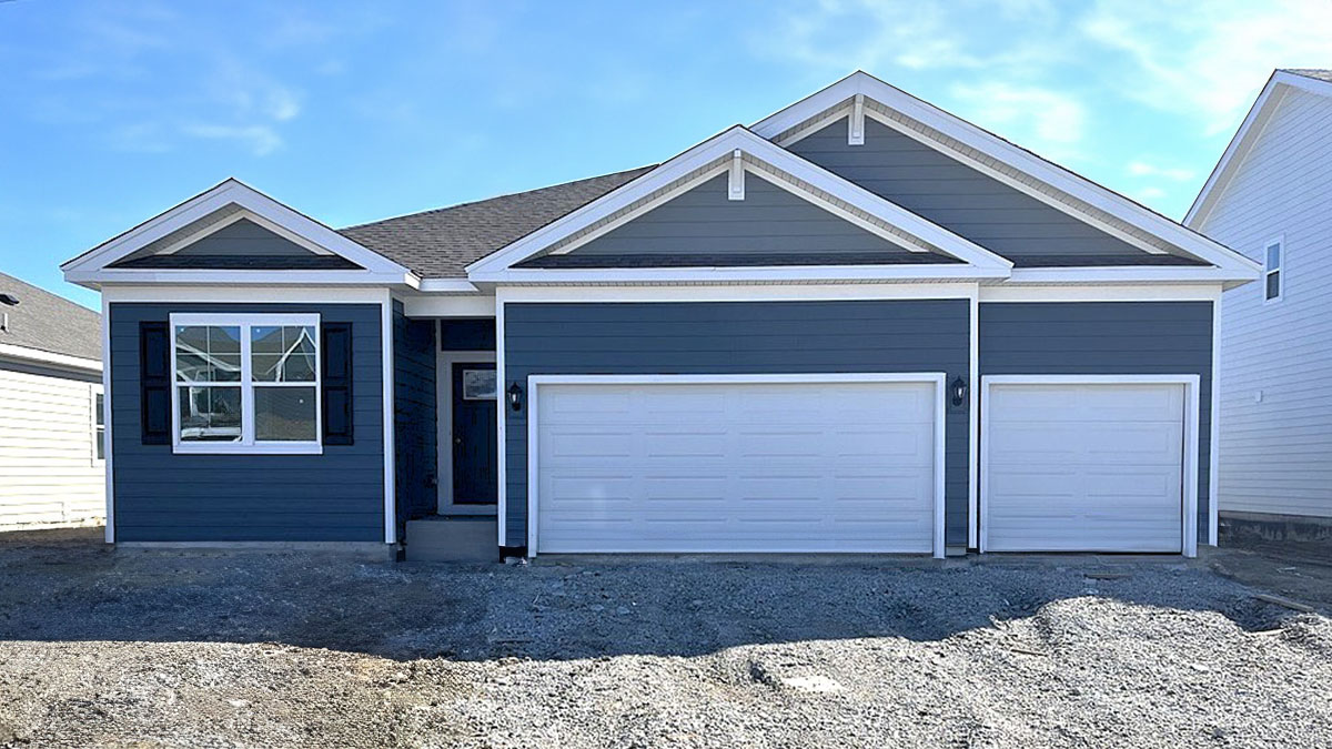 Exterior of one-story home