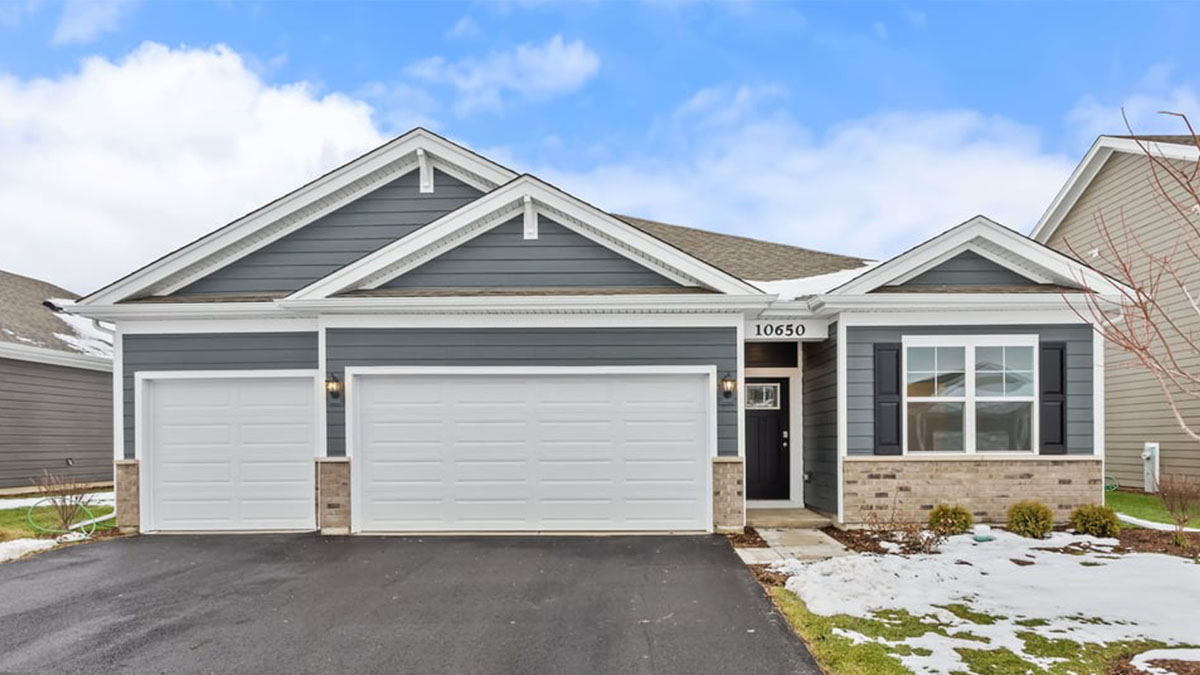 Exterior of one-story home.