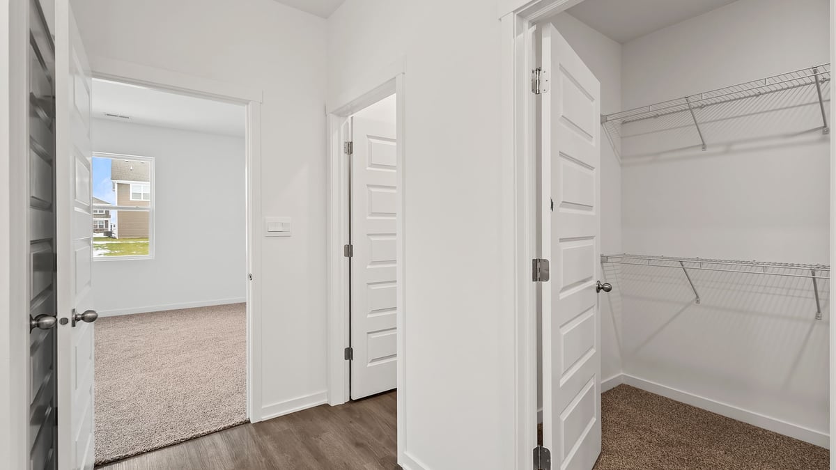 Walk-in closet.