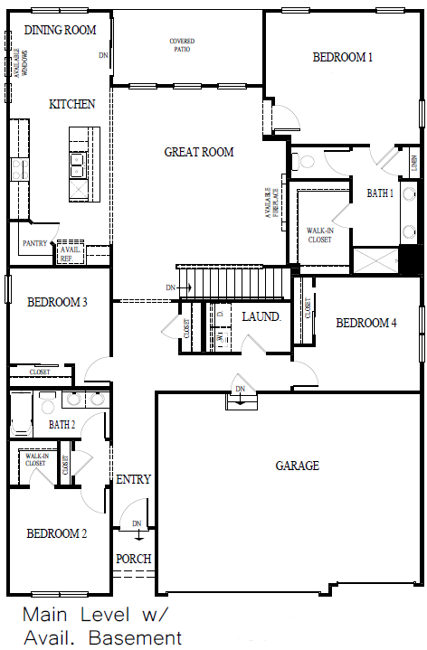 Fairfield main level basement