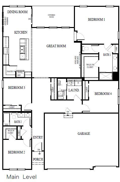 Fairfield main level slab