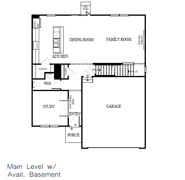 Meadow main level basement
