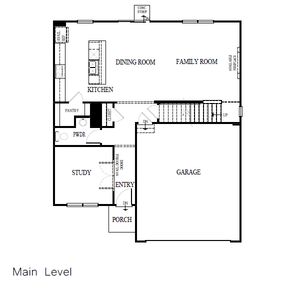 Meadow main level slab