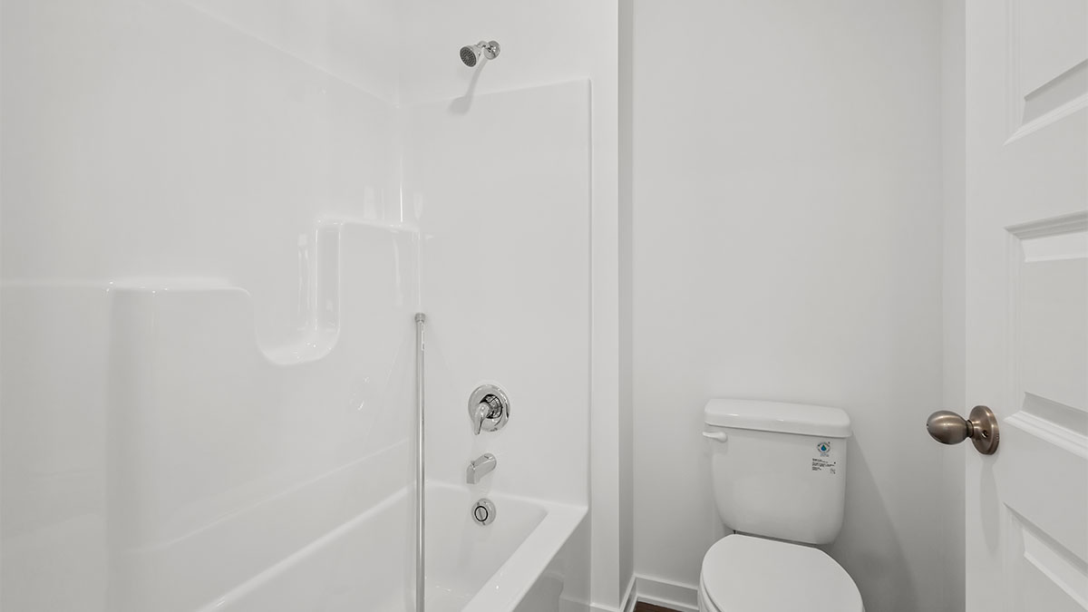 Bathroom with shower.