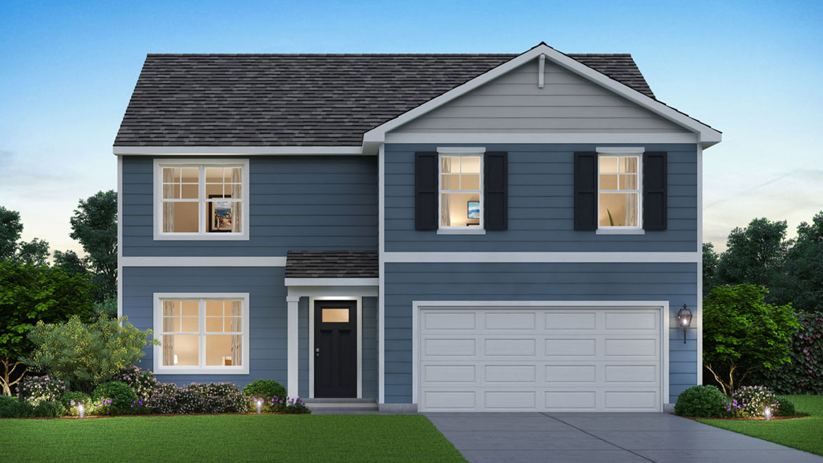 Rendering of exterior of home.