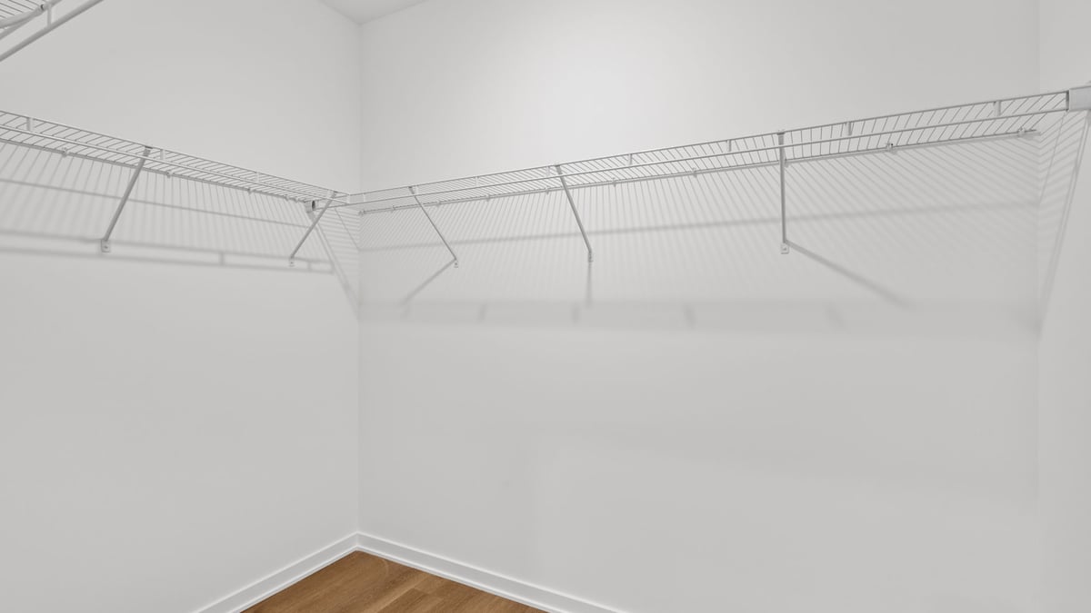 Walk-in closet.