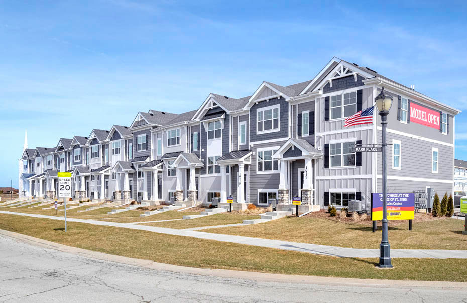 New Homes in The Gates of St John Townhomes SAINT JOHN, IN