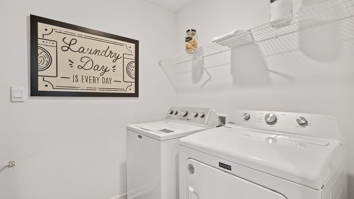 Laundry room.