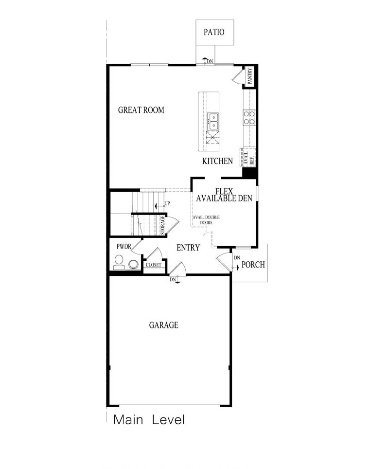 Floor Plan in Cressmoor Estates Townhomes HOBART, IN D.R. Horton