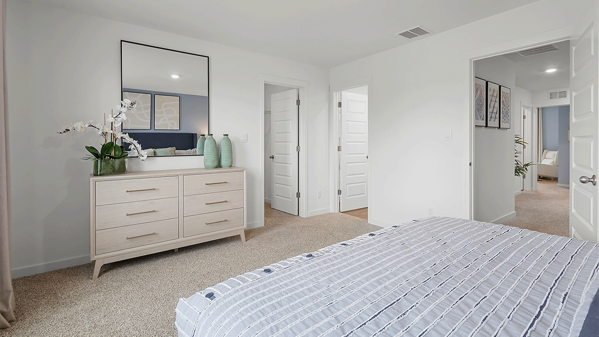 Primary bedroom with plenty of space.