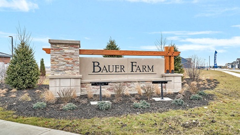 entrance monument-Bauer Farm