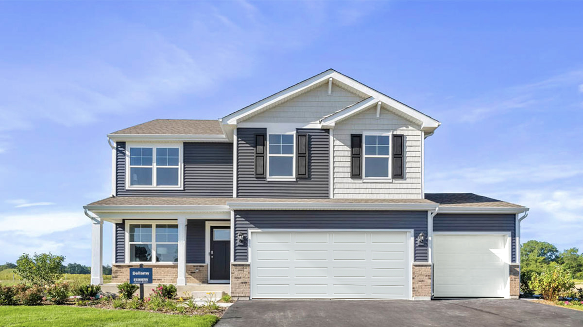 Exterior of model home in Park Ridge