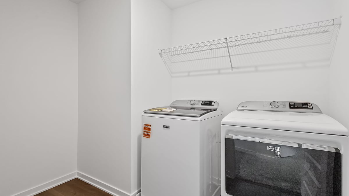 Laundry closet.