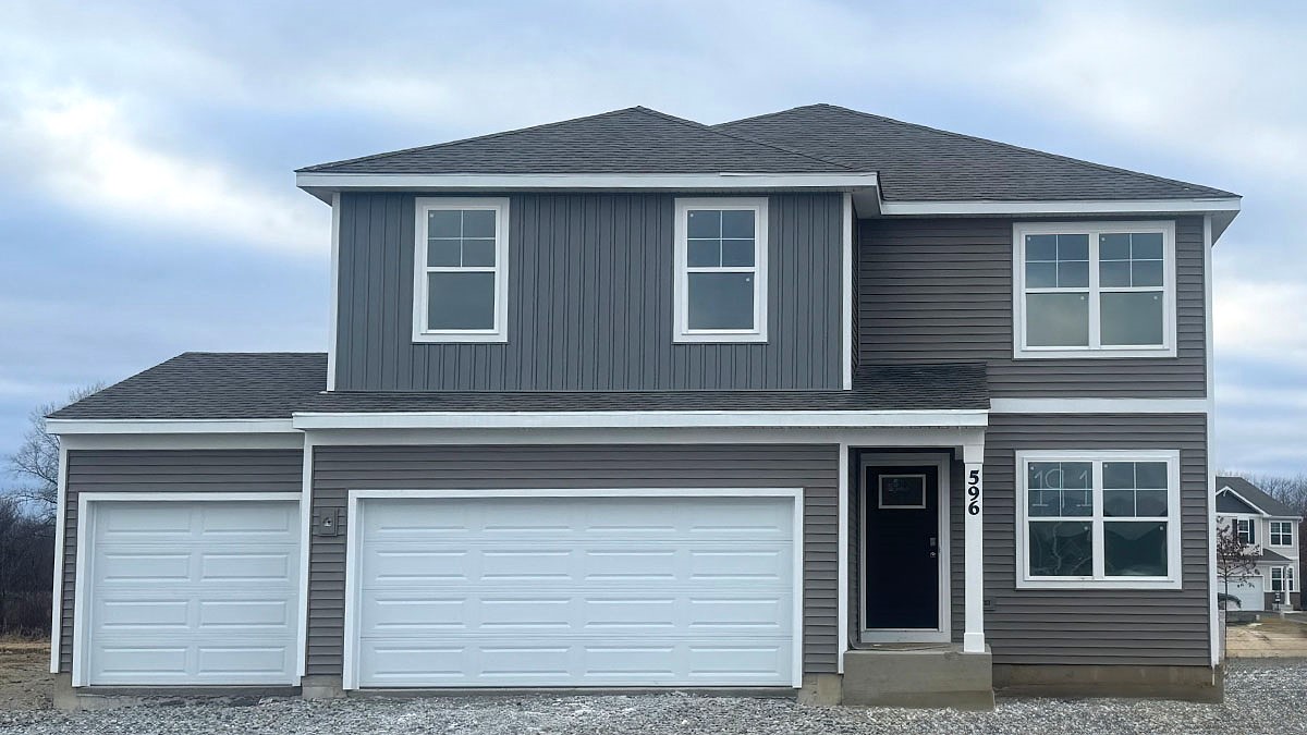 Exterior of two-story home