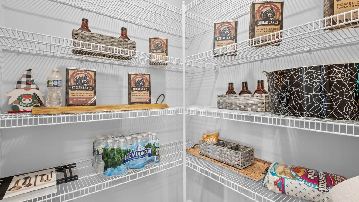 Kitchen with walk in pantry