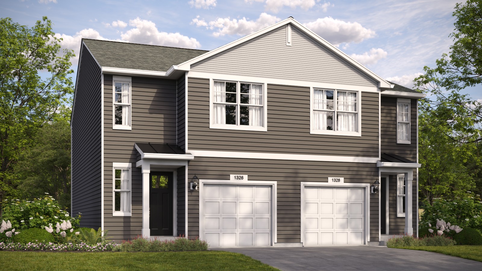 Exterior rendering of 2 Story Home.