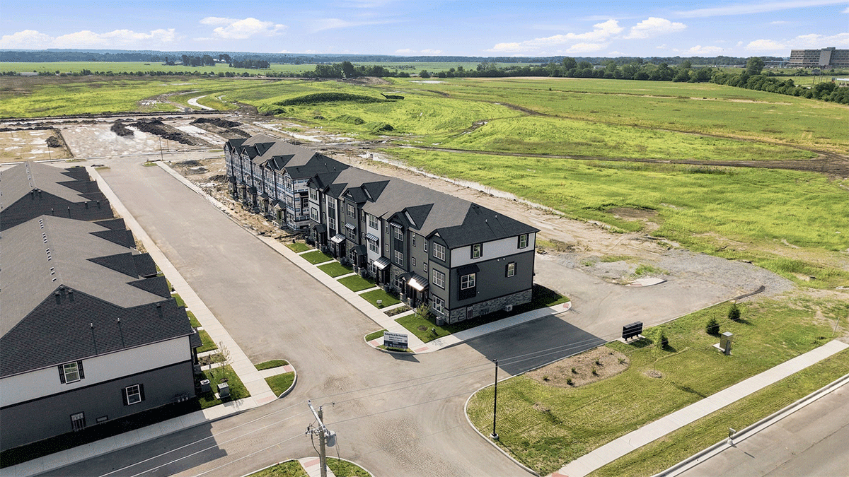Drone photo of Wellspring at the Fountains community.