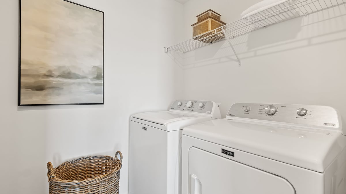 Laundry room.