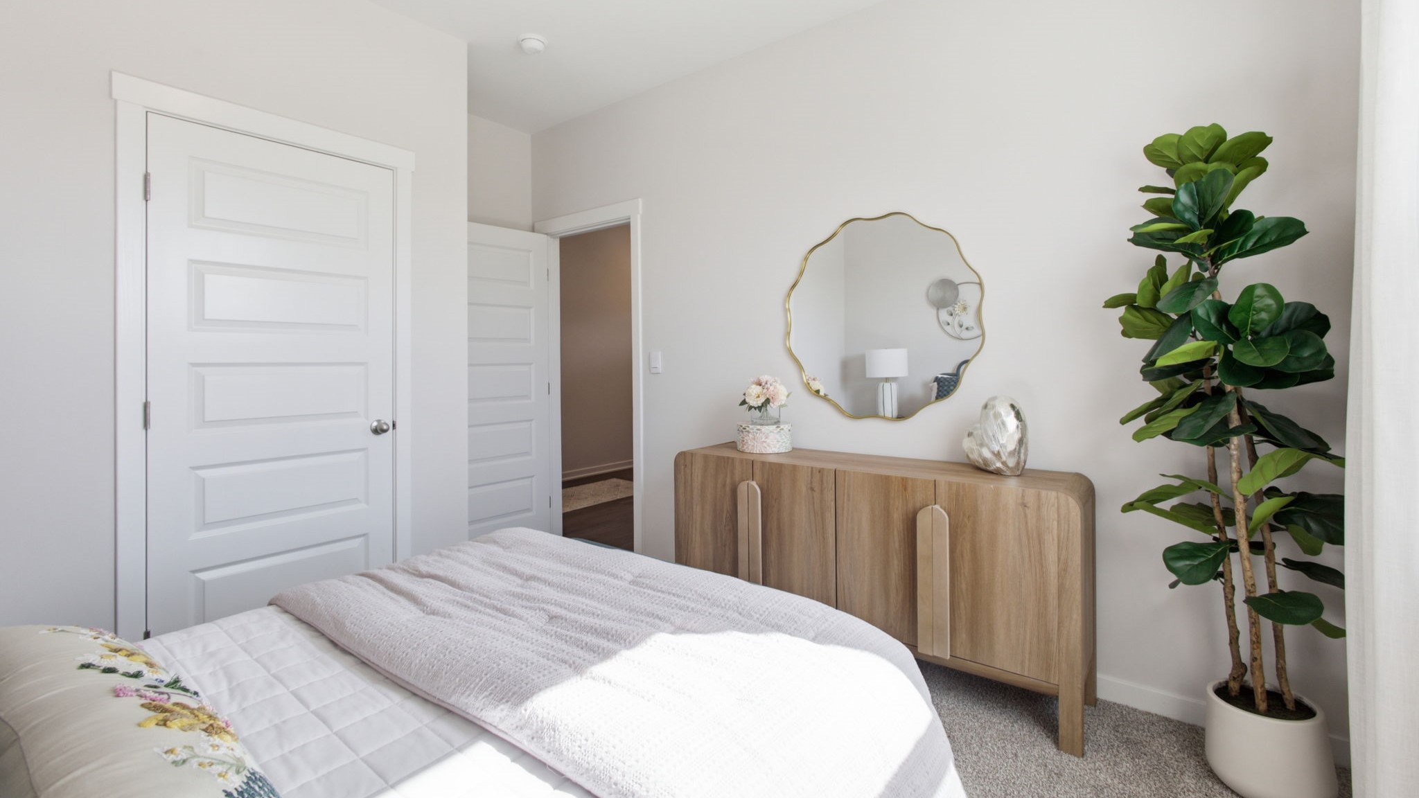 Bedroom with closet.