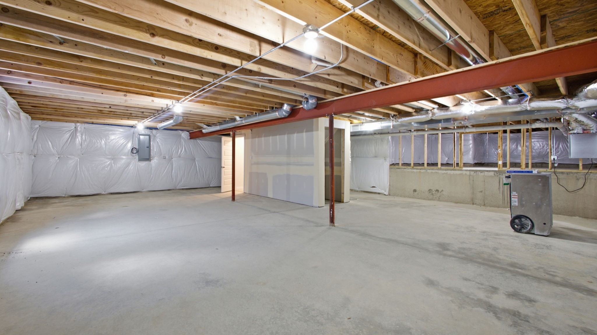 Large basement area.