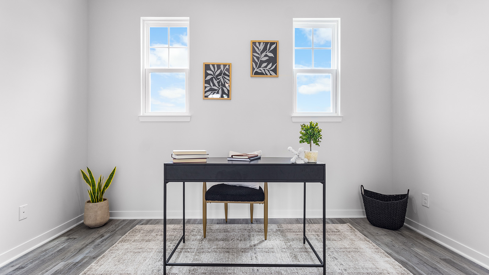 Flex or office space with large windows and French doors. New Homes in Kansas City, Missouri