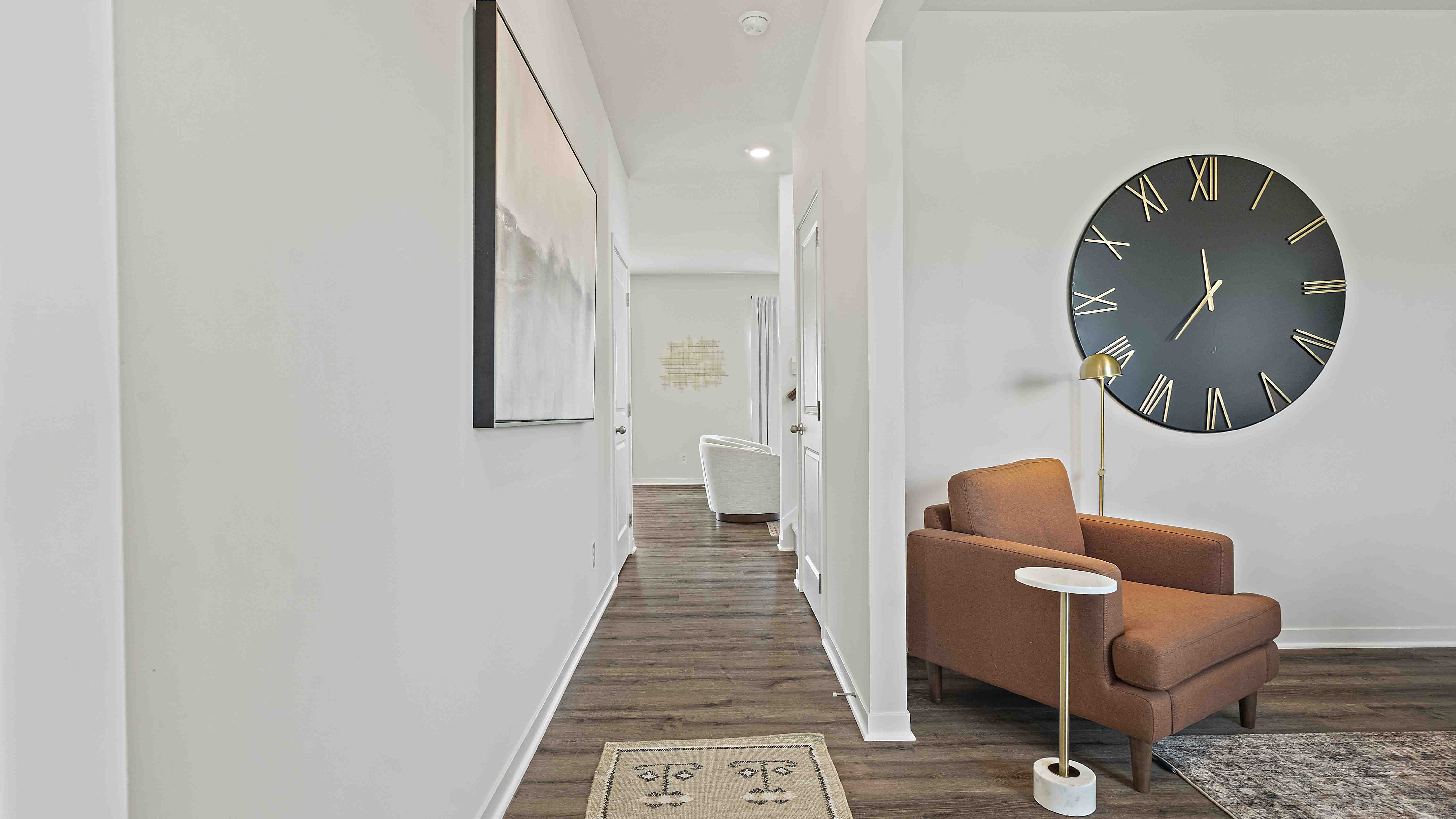 Welcoming foyer with view of staircase.
