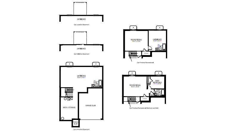 Holcombe basement floorplans