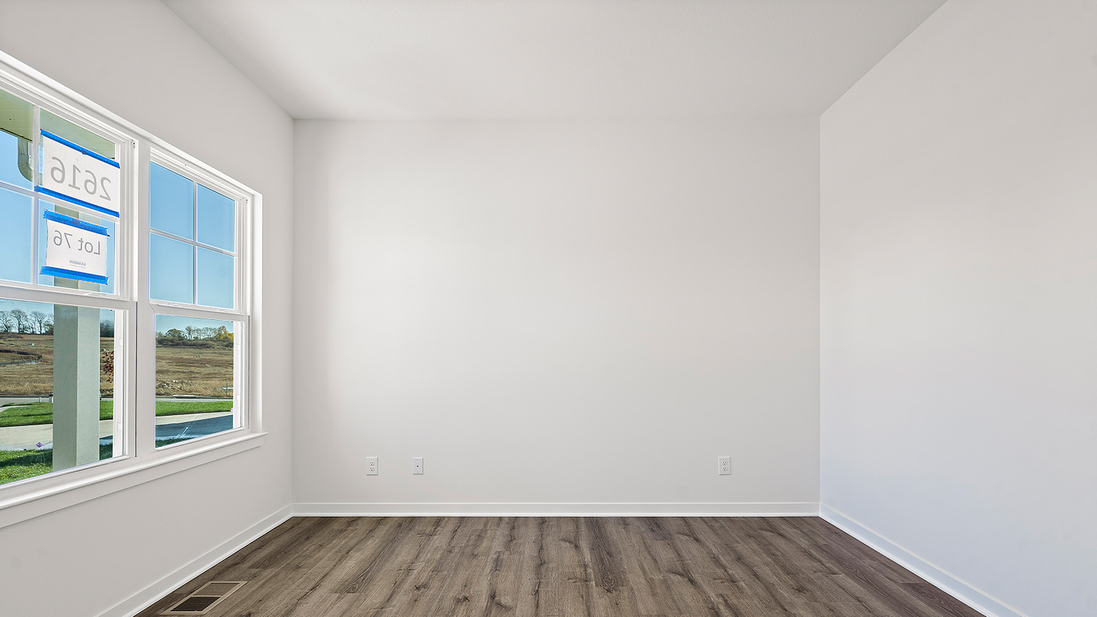 Flex or office space with large windows and French doors. New Homes in Kansas City, Missouri