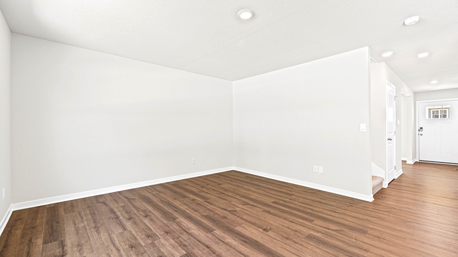 Living room with large windows