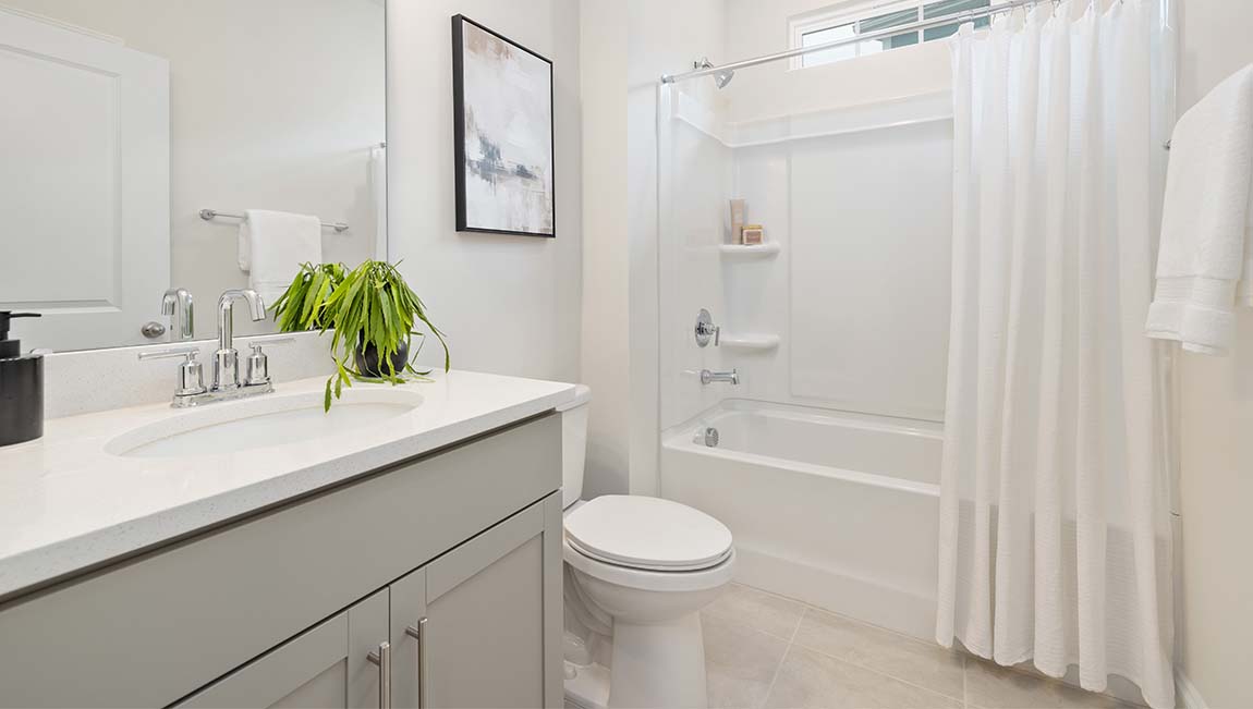 Arlington bathroom with bathtub