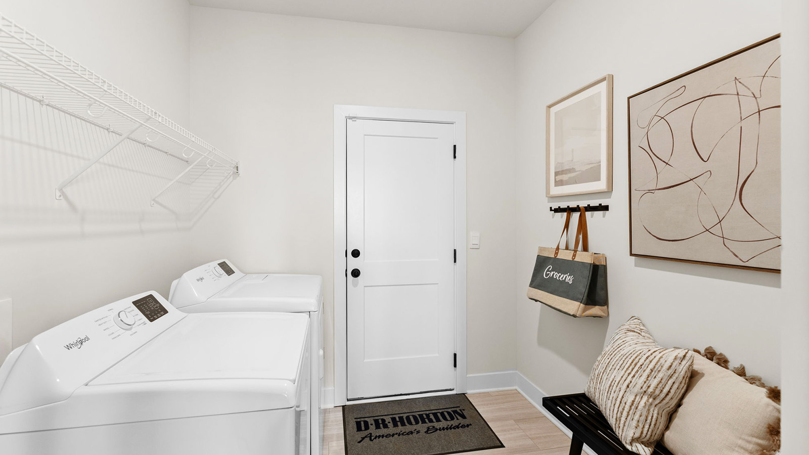 Welcoming foyer with view of front door