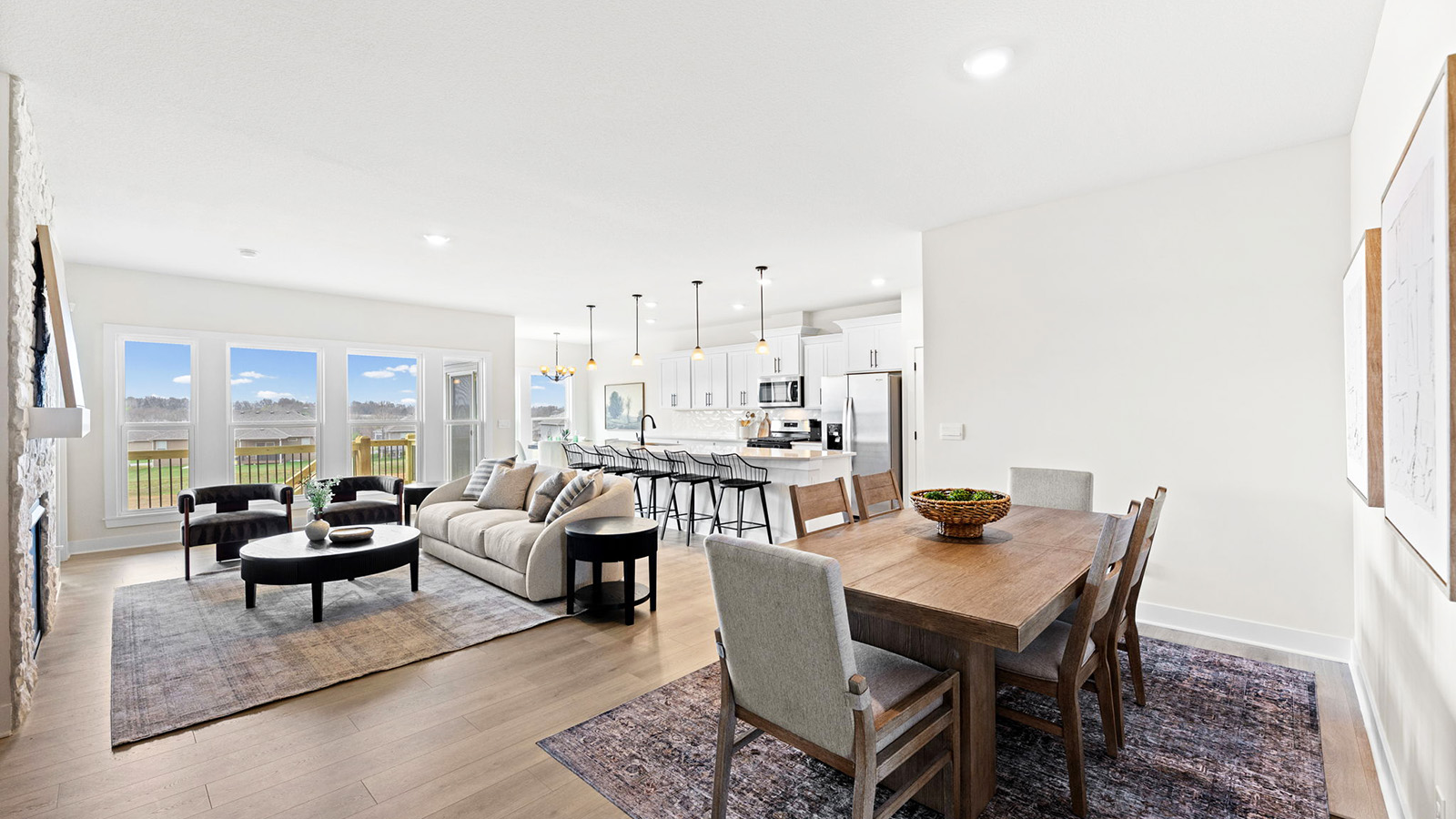 Dining area off of kitchen