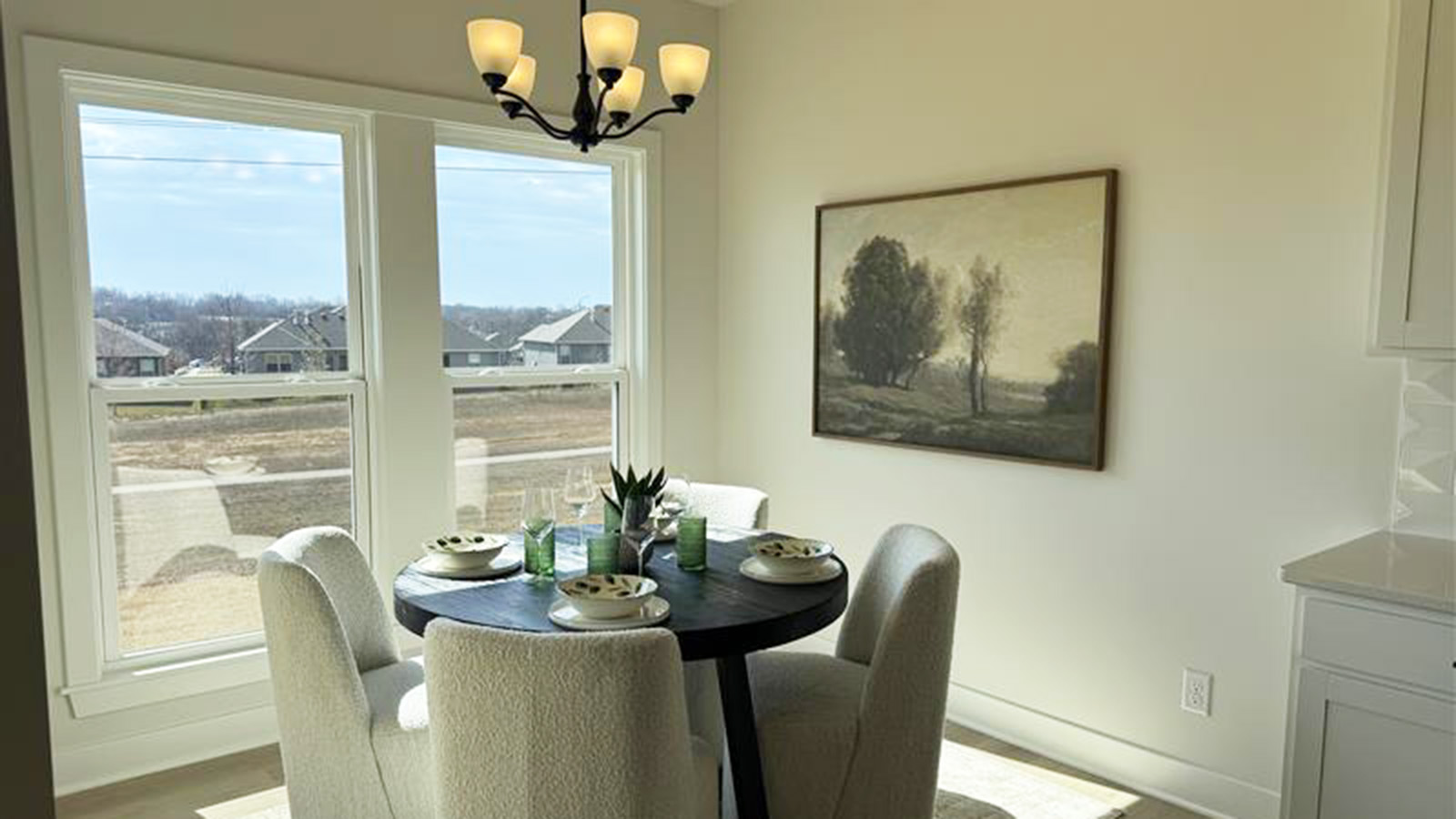 Breakfast area off the kitchen