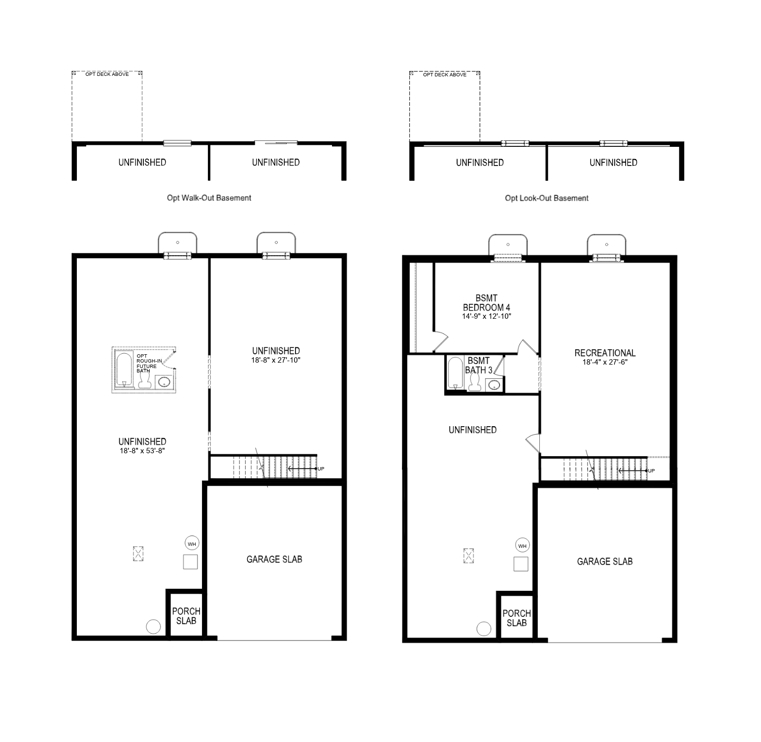 Newcastle floor plan BSMT