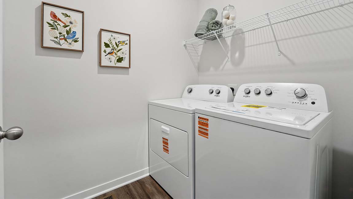 Laundry room.