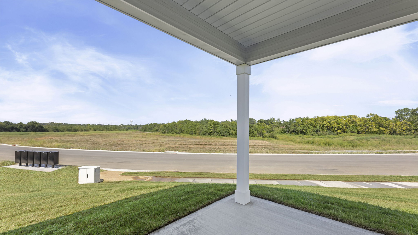 Covered back porch