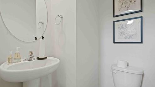Powder bathroom. New Homes in Kansas City, Missouri