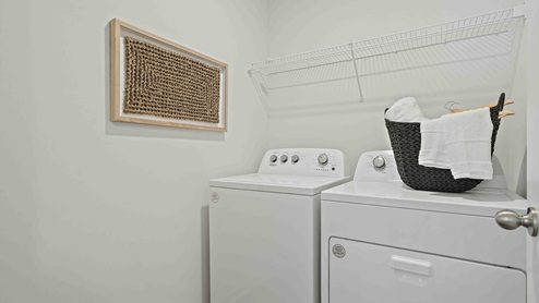 Laundry room. New Homes in Kansas City, Missouri