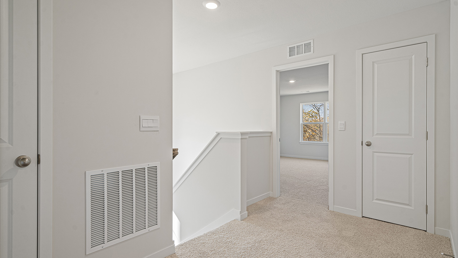 Upstairs area carpeted