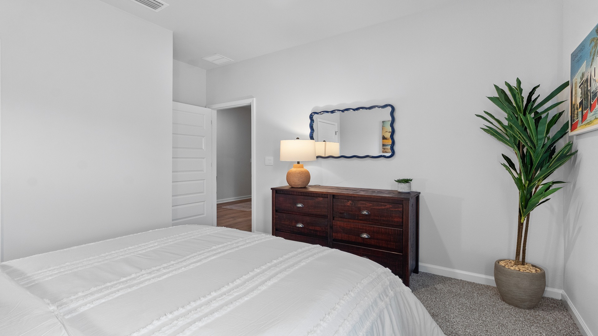 The one-level Beau plan is a spacious, 4-bedroom, 2 bath design in 1,799 square feet