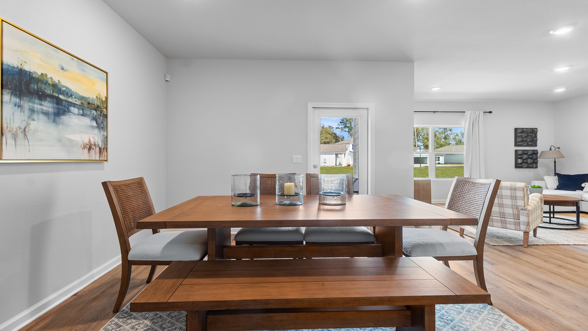 The one-level Beau plan is a spacious, 4-bedroom, 2 bath design in 1,799 square feet