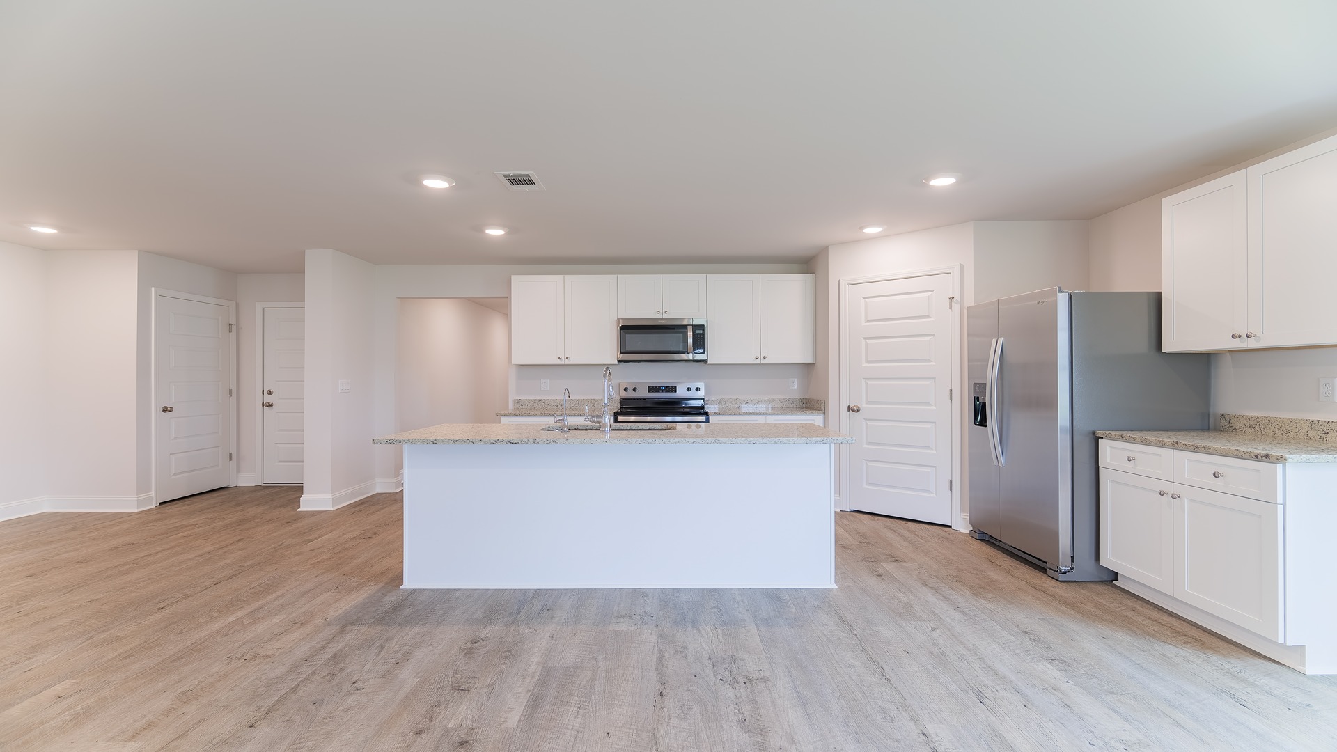 The Creekside is a spacious plan that offers 5 bedrooms and 3 bathrooms