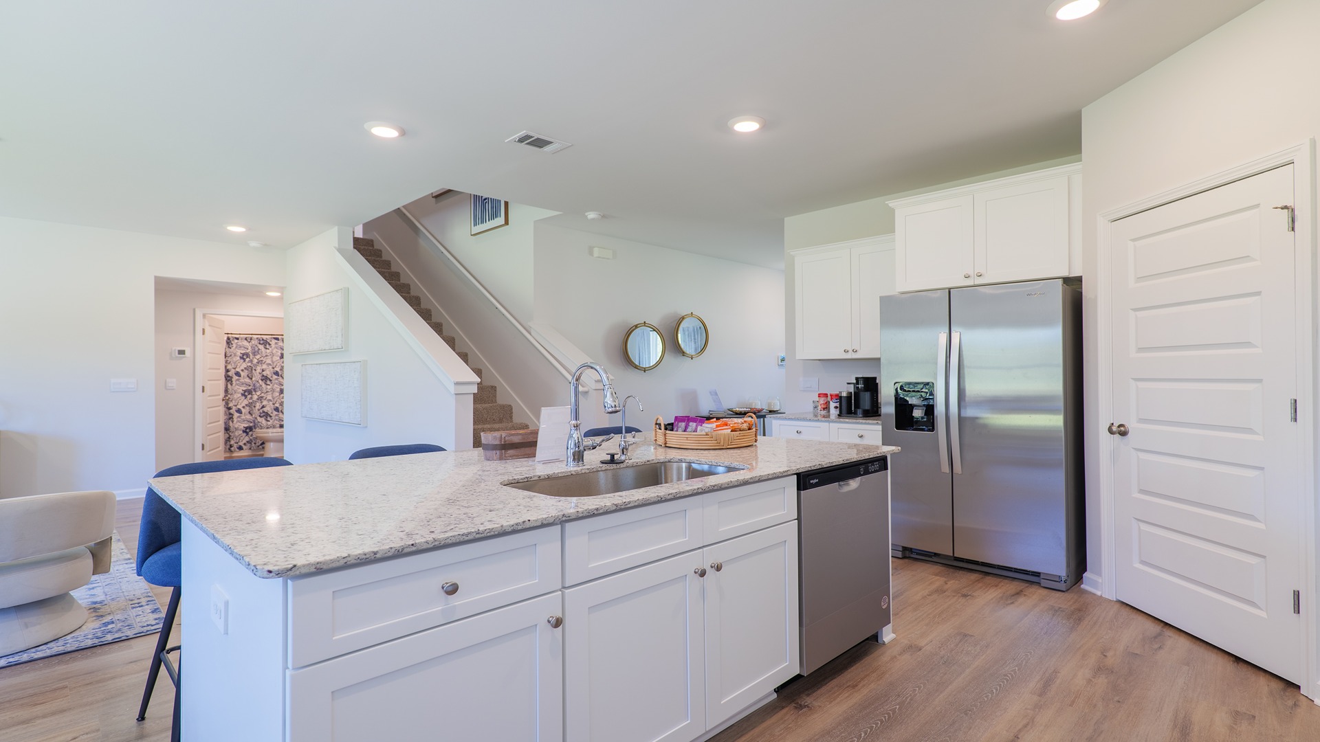Kitchen open to living space