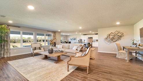 At 2276 square feet heated and cooled, this incredible foor plan features a great kitchen with a center Island, large family room that opens to a 17’x 8’ covered porch, split floor plan and a walk-in closet in the owner’s suite that would be the envy of any celebrity.