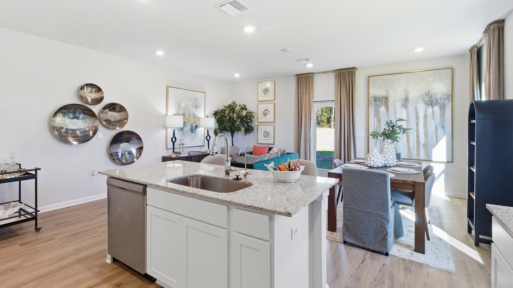 The Palm A is a modern and spacious 3-bedroom, 2 ½-bathroom end-unit townhome with an attached garage.